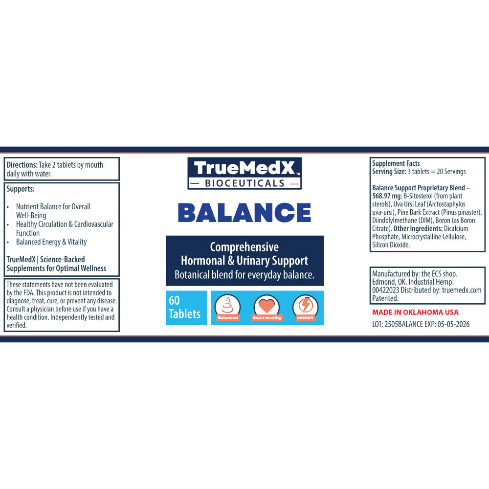 TrueMedX Balance Tablets – Hormonal & Urinary Wellness Support