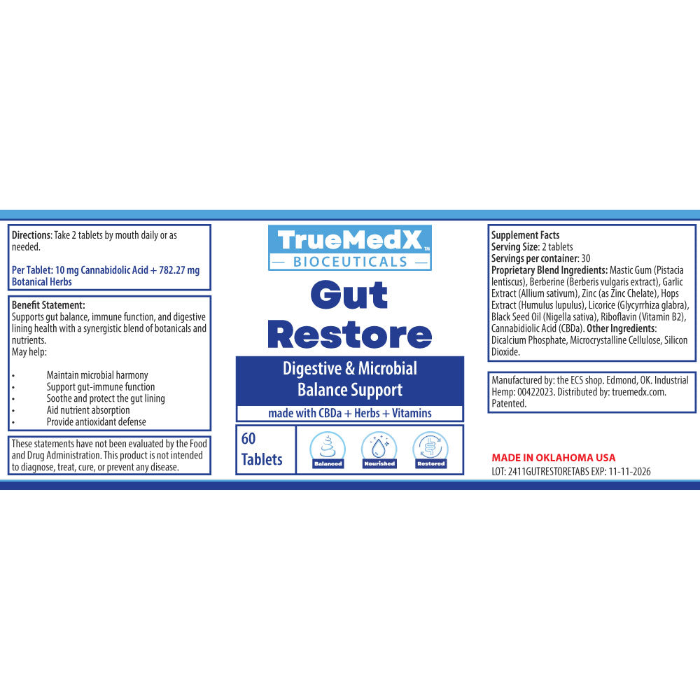 TrueMedX Gut Restore Tablet