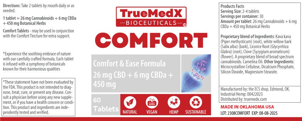 TrueMedX Comfort Tablets - TrueMedX Bioceuticals