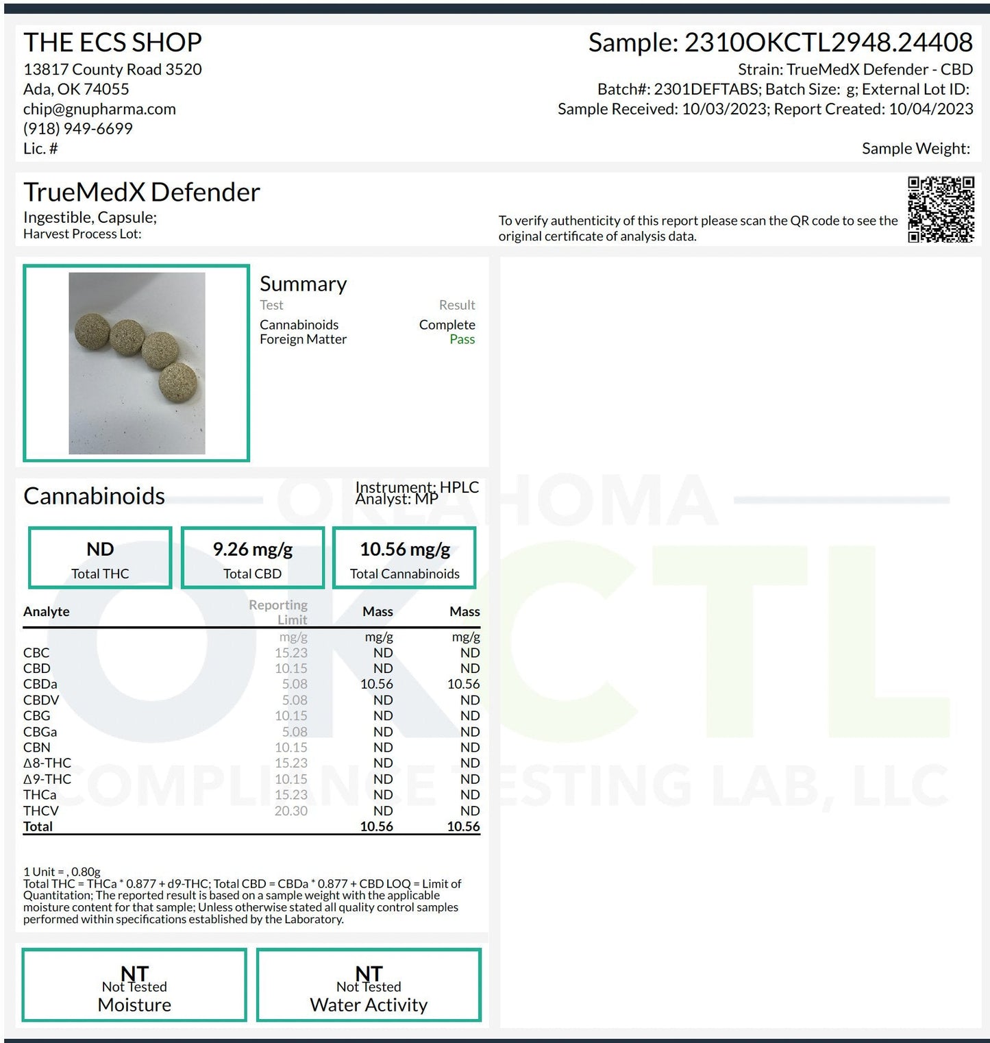 TrueMedX Defender Tablets - TrueMedX Bioceuticals